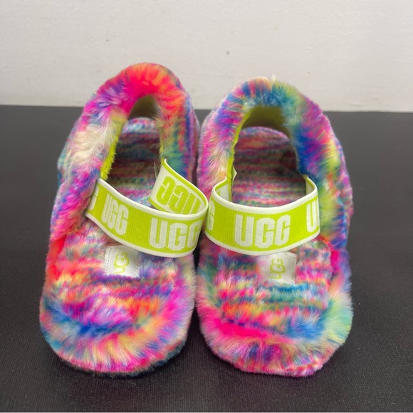 UGG Fluff Yeah Pixelate Slide Slipper Youth/Women’s Size 5 - Picture 6 of 10